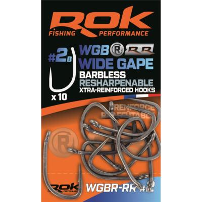 ROK Hameçons Wide Gape X-Tra Resharpenable Reinforced B (x10)