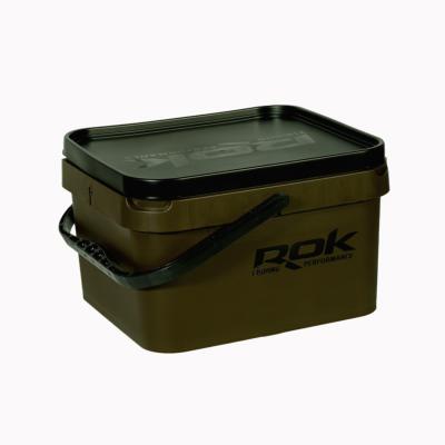 ROK Square Bucket Kaki 10L + Couvercle