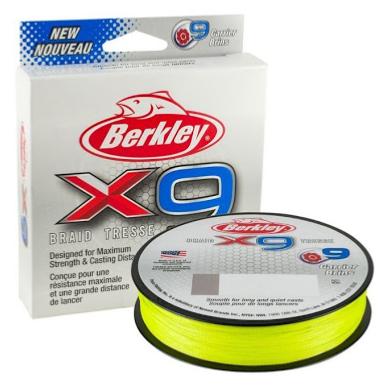 BERKLEY Tresse X9 Fluo Vert (300m)