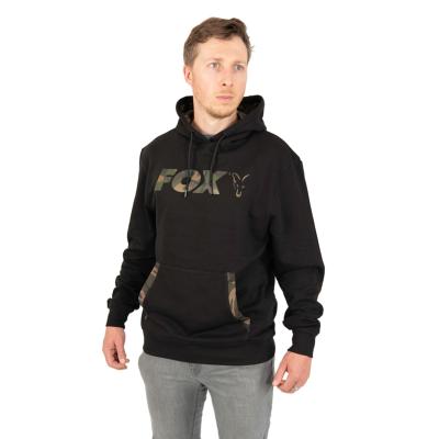 FOX Lightweight Black / Camo Print Pullover Hoody
