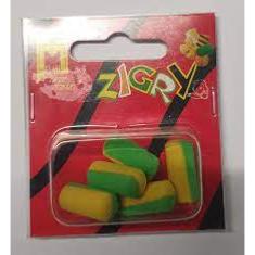 MILO Mousse Zigry Dumbell Medium Jaune / Vert (x5)