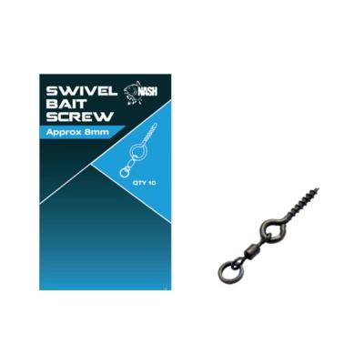 NASH Swivel Bait Screw 8mm (x10)