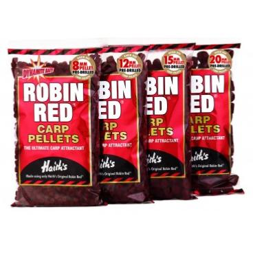DYNAMITE BAITS Robin Red Pre Drilled Pellets (900g)