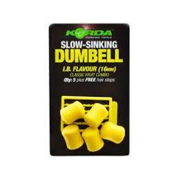 KORDA Slow Sinking Dumbell 16mm (x6)