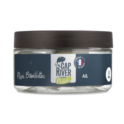 CAP RIVER Match Mini Bouillettes Ail / Blanc 8mm (50g)