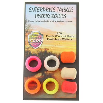 ENTERPRISE TACKLE Hybrid Boilie Fluoro & White 15mm (x8)