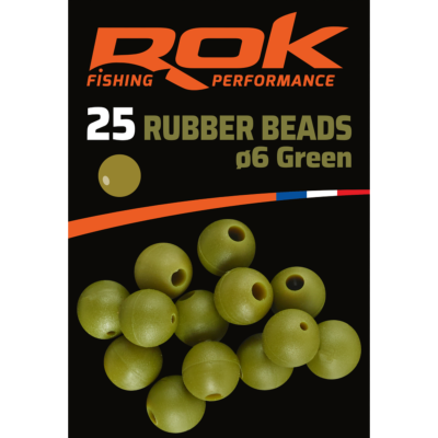 ROK Rubber Beads Vert (x25)