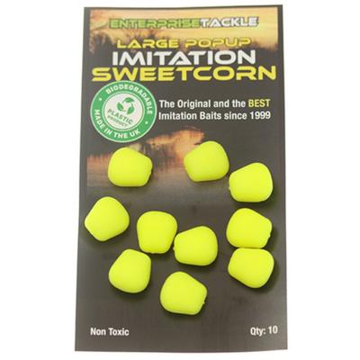 ENTERPRISE TACKLE Large Pop Up Corn Fluoro Jaune (x10)