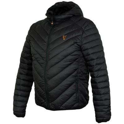 FOX Collection Black / Orange Quilted Jacket