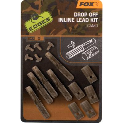 FOX Edges Camo Drop Off Inline Lead Kit (x5)